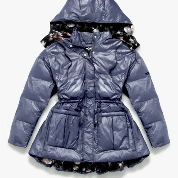 POPFLEX Pearl Peplum Puffer Jacket. New with Tags. Originally $220.00 - Picture 2 of 14